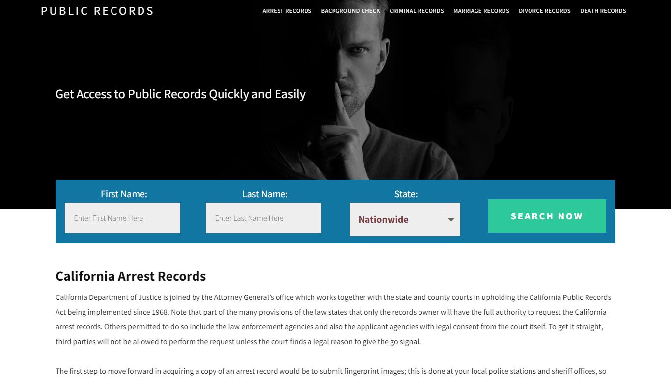 California Arrest Records | Get Instant Reports On People - Public Records